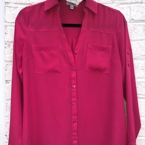 Hot pink blouse